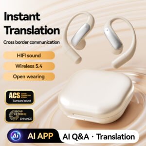 新款蓝牙耳机无线挂耳式AI翻译耳机久戴不痛超长续航降噪